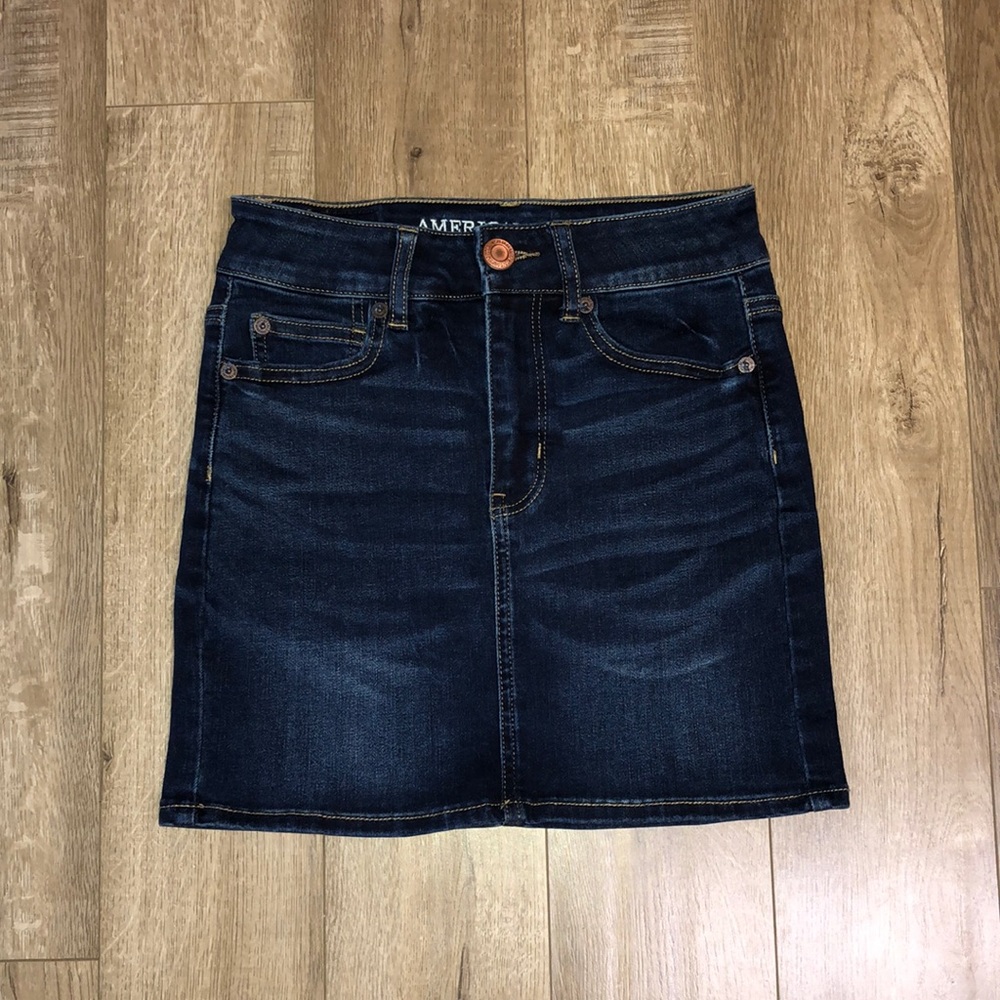 AE Dark Blue Denim Skirt